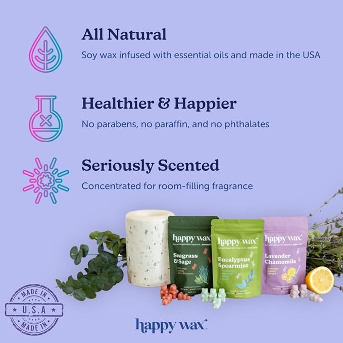 Happy Wax Spring Scented Soy Wax Melts (8oz Pouch) (Wildflower Meadow)