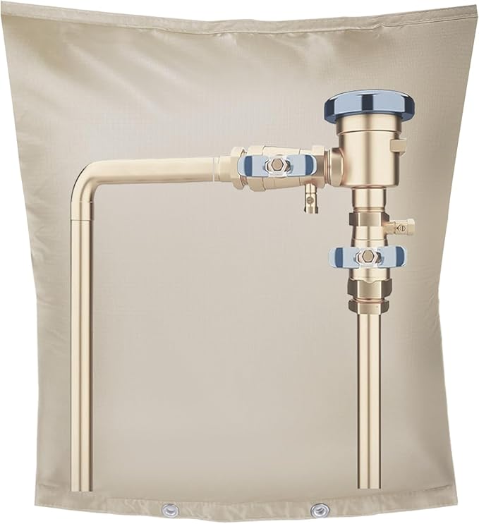 Backflow Preventer Insulation Cover,Pipe Insulation,Outdoor Pipe Covers For Winter Freeze Protection,Outdoor Faucet Covers For Winter Freeze Protection,Insulated Pipe Covers For Outside (30w*24h)