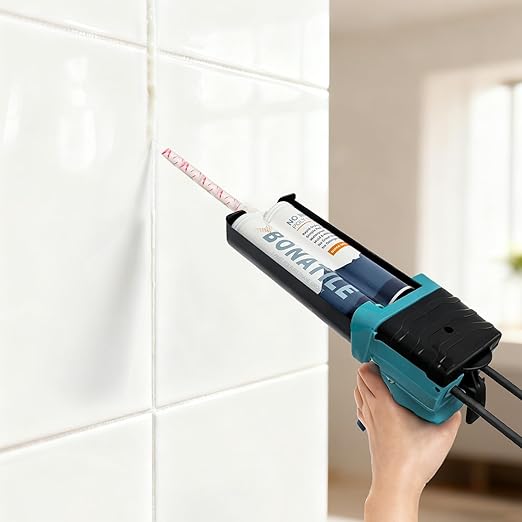 Rapid Drying Tile Grout Repair Kit, 2-Part Waterproof Grout 400ml for Restoring Tile Joint Lines in Bathroom, Shower, Kitchen & Floor (19oz, White)