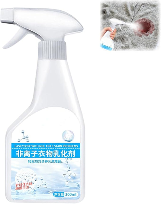 Stain Remover - Chinese Version, Dry Clean on the Go Stain Remover Spray, 300m Laundry Stain Remover Spray,Removal Grease for Clothes Shoes Laundry-Package and Manual in Chinese