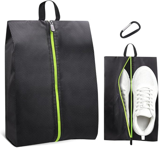 Roliwils Smell Proof Shoe Cleat Bag with Reinforced Handle | Odor-resistant Cleat Bag with Carabiner | Travel Shoe Organizer for Men | Baseball Soccer Footwear Storage