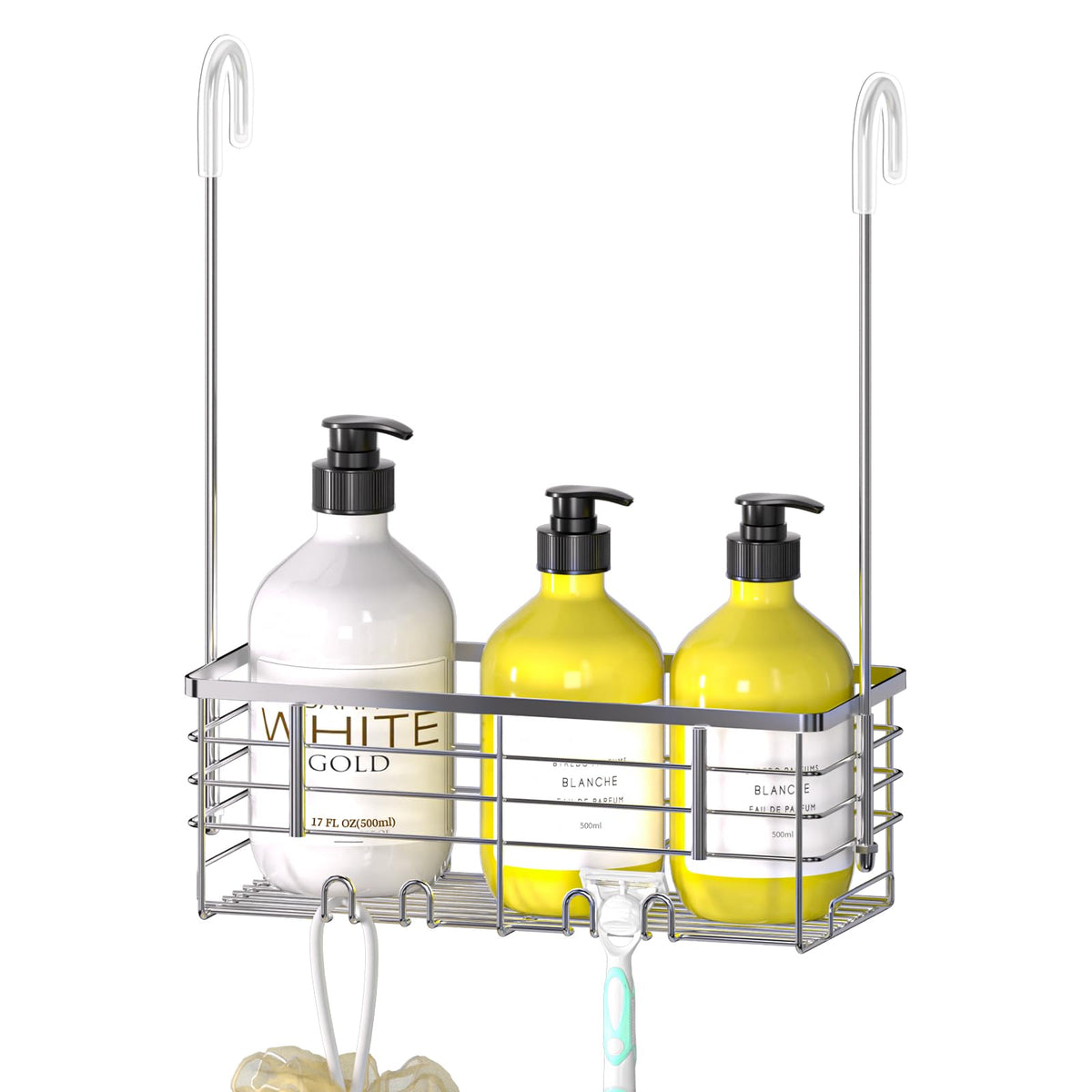 DELLAN Hanging Shower Organizer, Shower Rack with Ho | All Products - Image 1