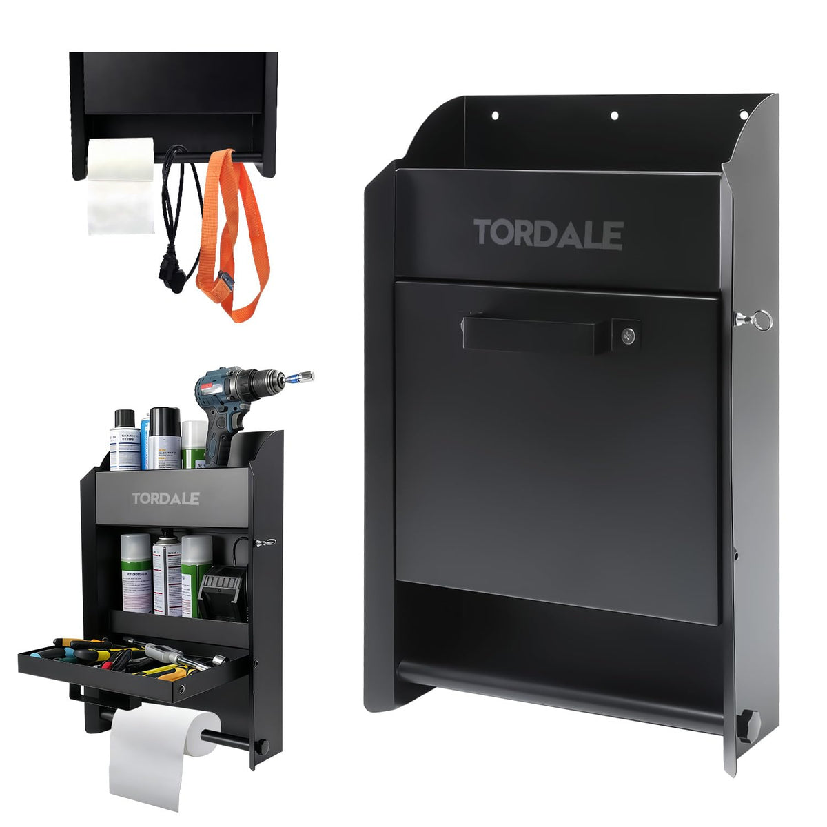 Wall-Mount Work Station Storage Cabinet for Enclosed Trailers - Image 1