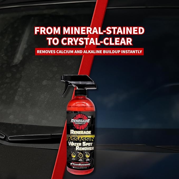 Renegade Products Water Spot Remover Safe on Polished Aluminum Non Acidic Base 24 Oz Bottle