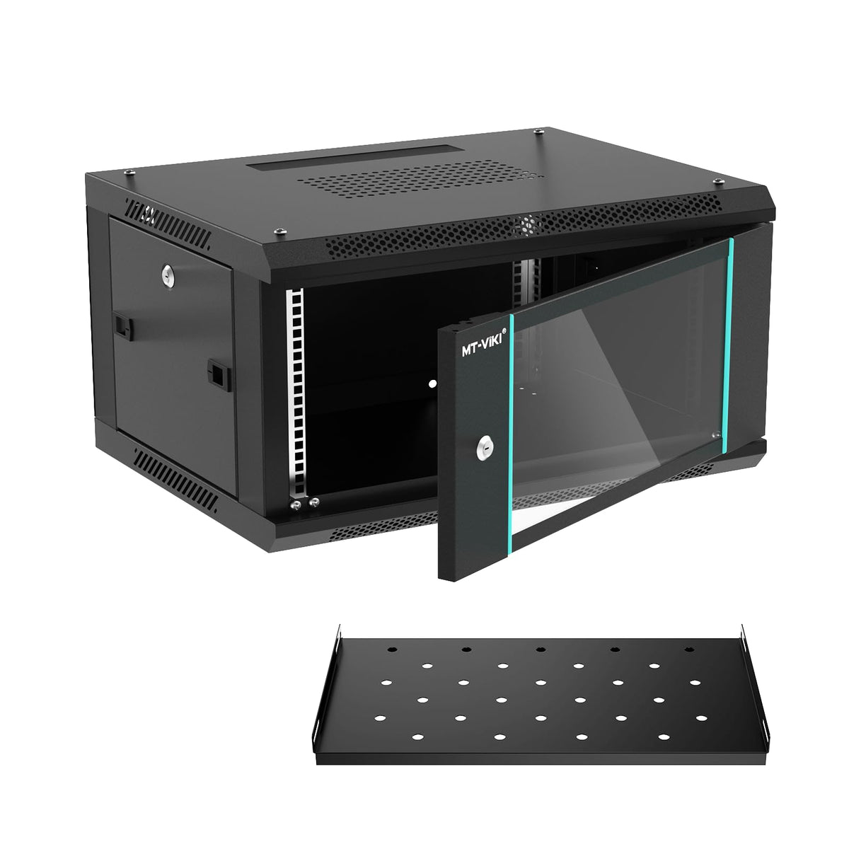 MT-VIKI 6U Wall Mount Server IT Cabinet, 17.7'' Depth - Image 1