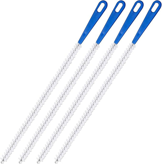 4 Pieces Drain Cleaning Brush, Sink Pipe Cleaners, Drain Brush Pipe Cleaning, Flexibly Bendable, Suitable for Toilets, Kitchen Sinks, Bathroom Bathtubs, Showers and Sewer Drains (17.71 Inches)