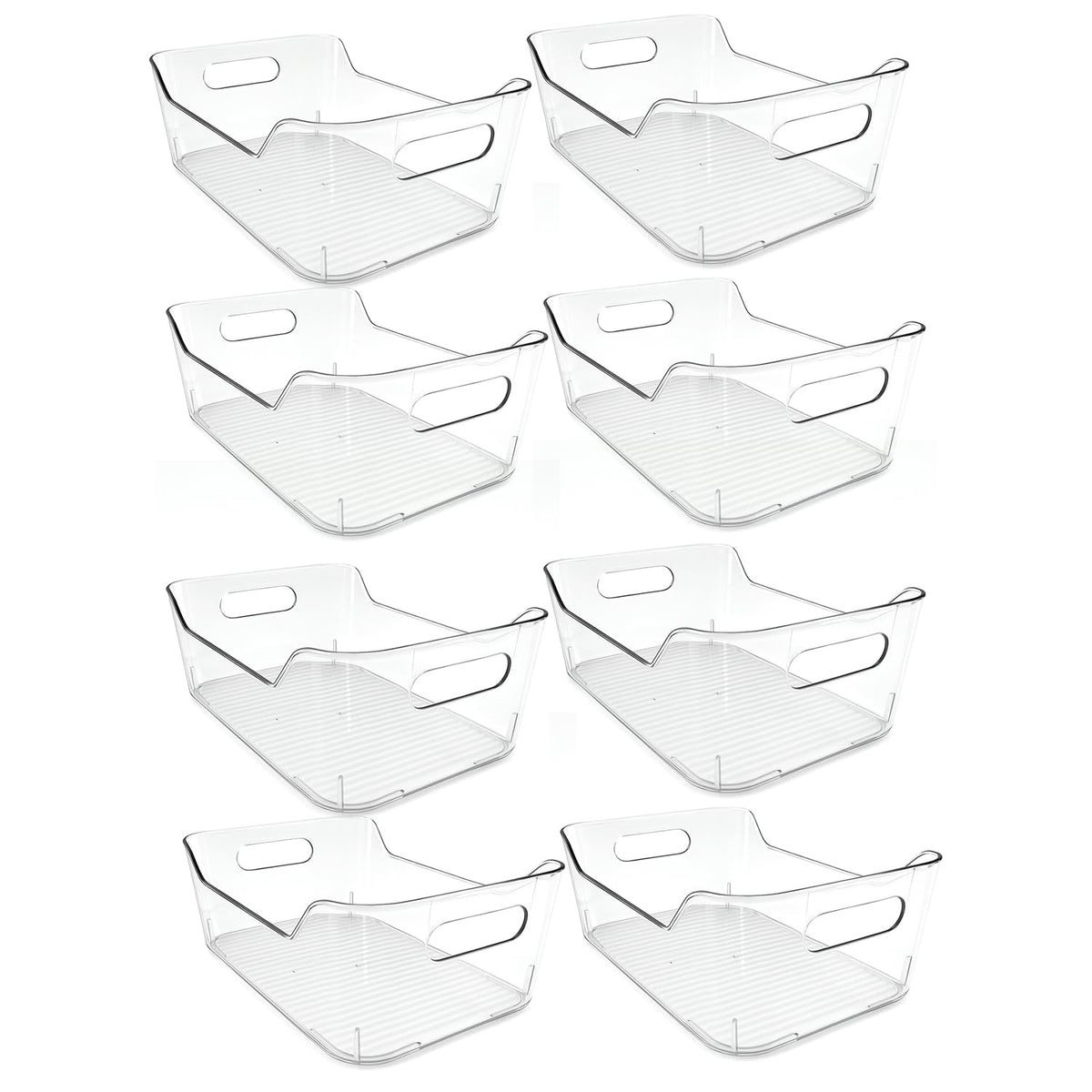 8 Pack Acrylic Pantry Storage Bins, Storage Bins for Cabinets - Image 1