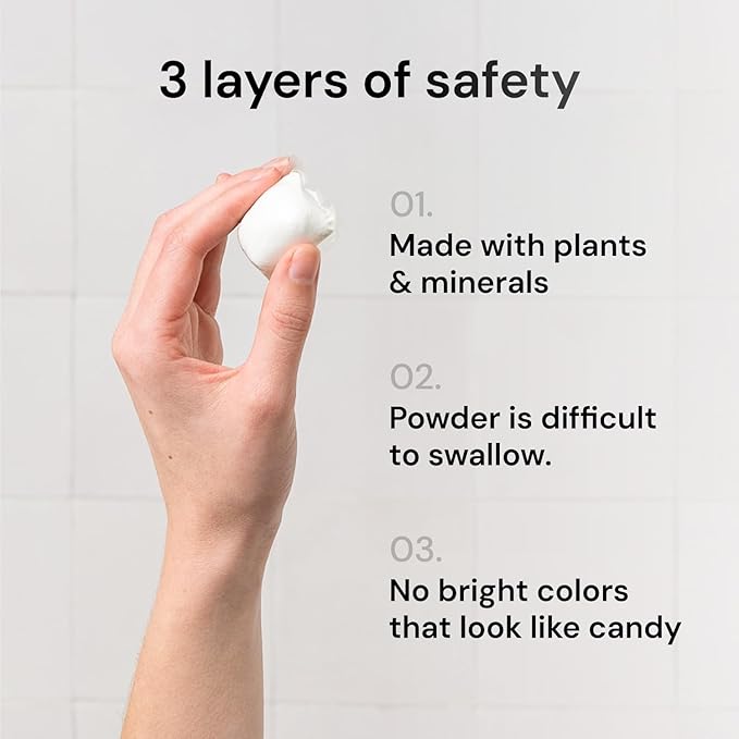Grab Green 3-in-1 Laundry Detergent Pods, Fragrance Free, Plant and Mineral Based, Superior Cleaning Power, Stain Remover, Brightens Clothes, White, 132 Count