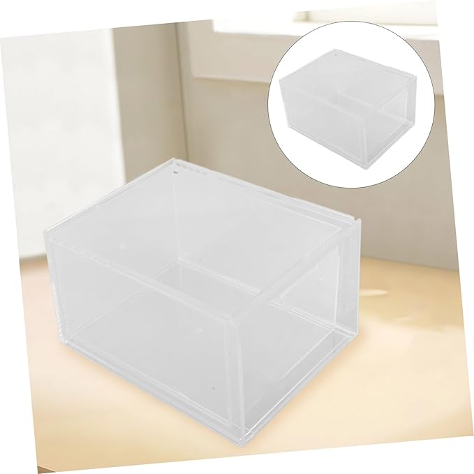 3pcs Storage Bins Lids Stackable Drawer Organizer Pantry Organizer Bins Acrylic Makeup Storage for Vanity Bathroom