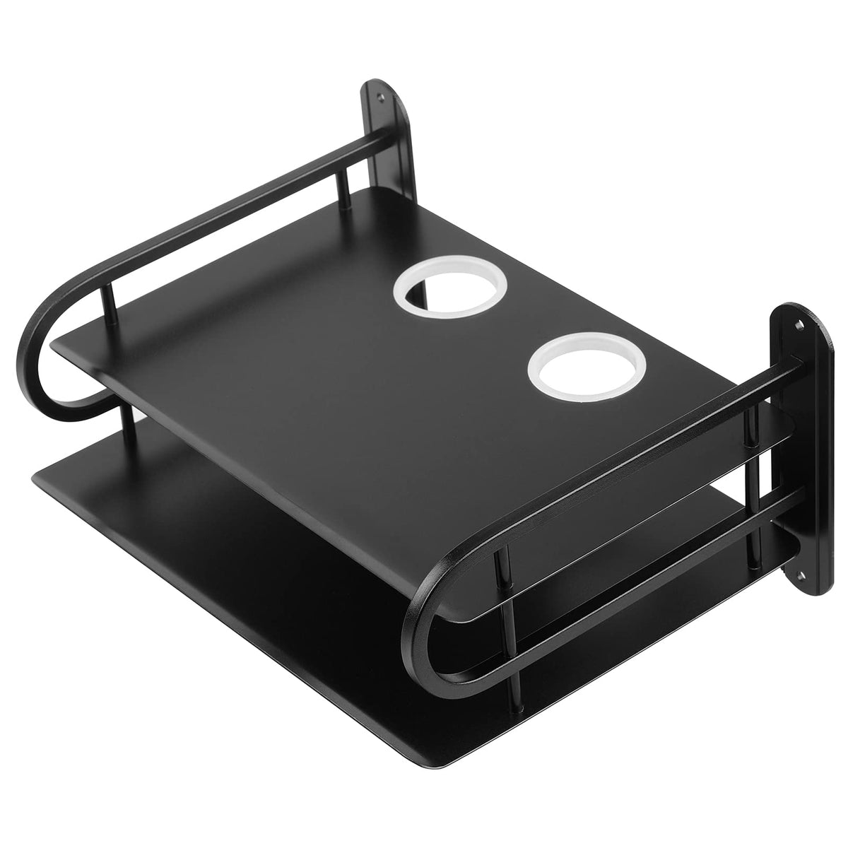 Z-Color Black Metal Double Wireless WiFi Router Stor | All Products - Image 1