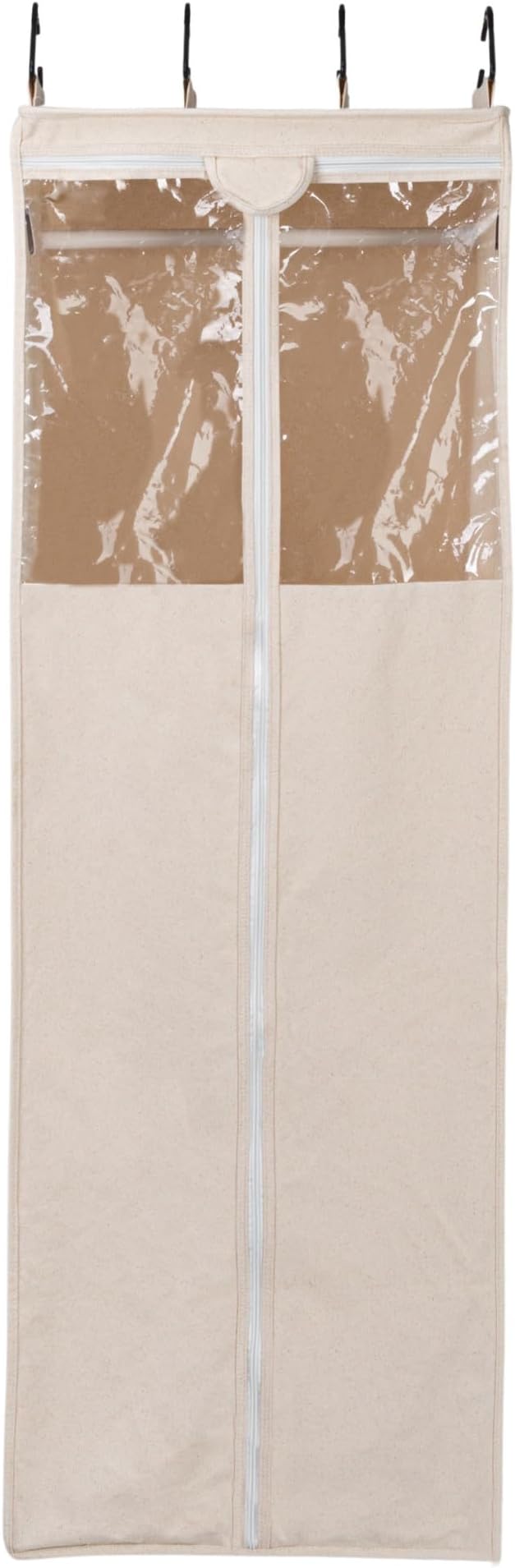 Household Essentials Cedarline Hanging Wardrobe, Heavy-Duty Cotton Canvas, Breathable, Versatile, Natural