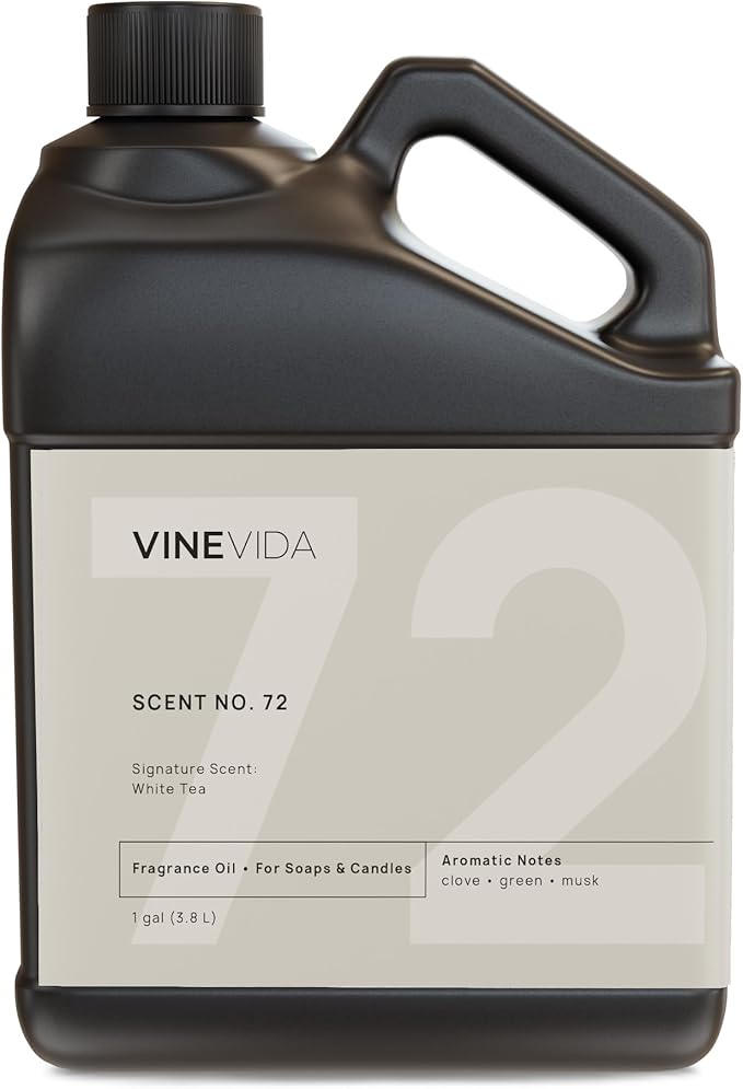 VINEVIDA [128oz] White Tea Fragrance Oil for Candle Making - Made in USA Scents for Soap Making - Natural Candle Fragrance Oil