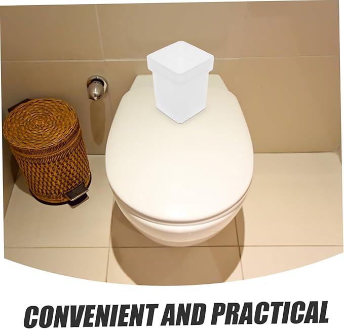Toilet Bowl Brush Cup Ceramic Holder Bathroom Scrubber Frosted Design Easy Maintenance
