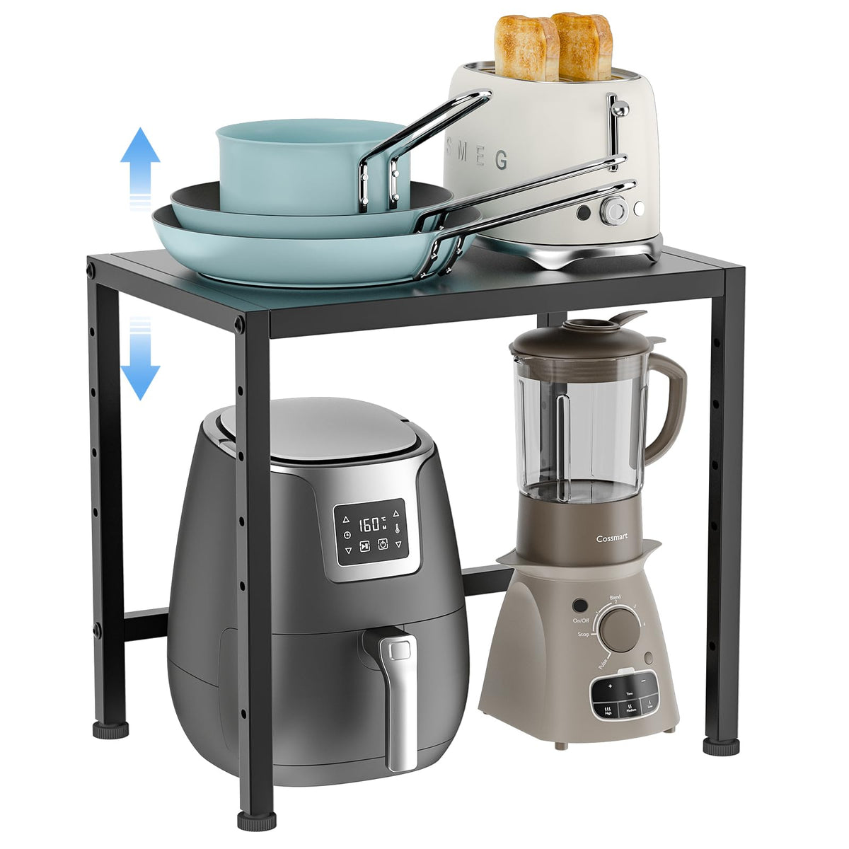 17.3” Metal Storage Shelves,150LBS Heavy Duty Shelvi | Under Sink Stor - Image 1