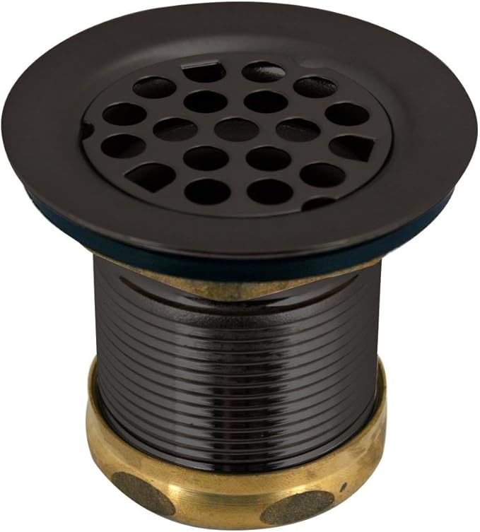 Westbrass Grid Basket Style Bar Sink Strainer, Oil Rubbed Bronze, D2181-12