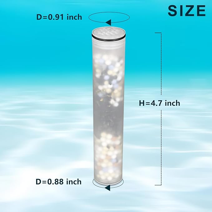 SSJ781 Multi-Stage Shower Filters Compatible with MakeFit DSSJ781 Dual Filtered Rain Shower Head Combo &HOPOPRO HSF-002 Filter Replacement,Hard Water High Efficiency Filter- 3 Pack