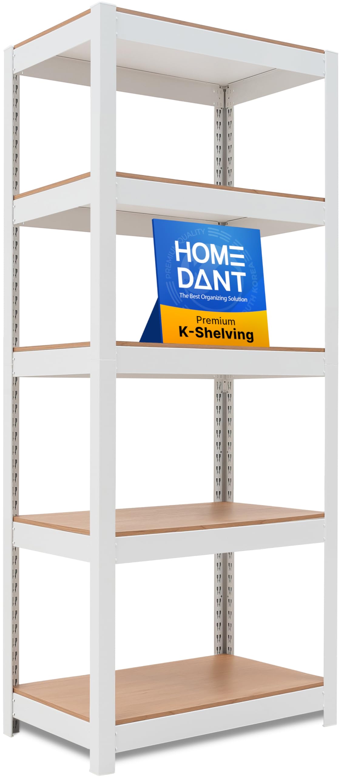 HOMEDANT House 5 Tier 24.1" W Laminated Metal Shelving Unit - Image 1