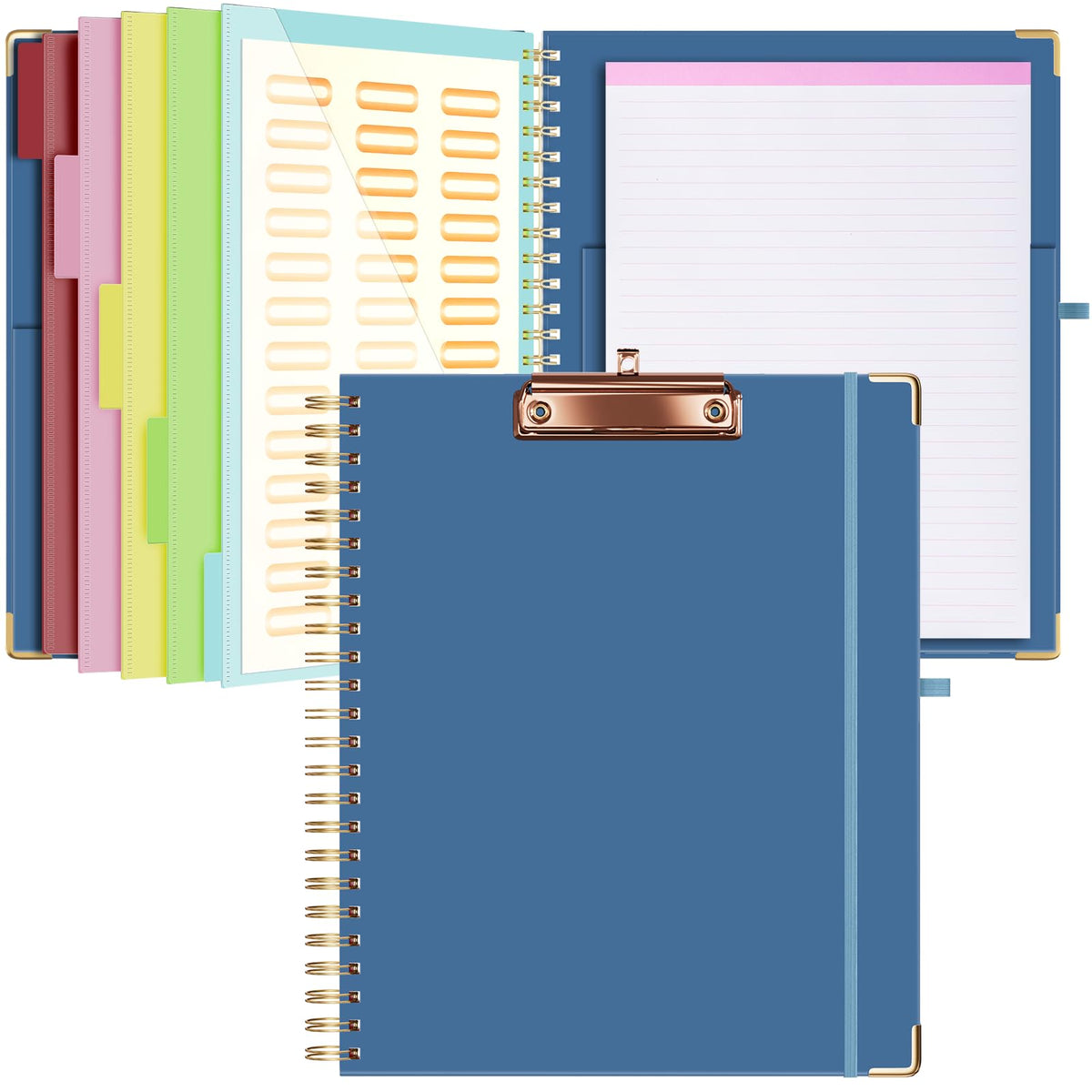 Ospelelf Clipboard with Storage 8.5 X 11，Padfolio | Home Organization - Image 1