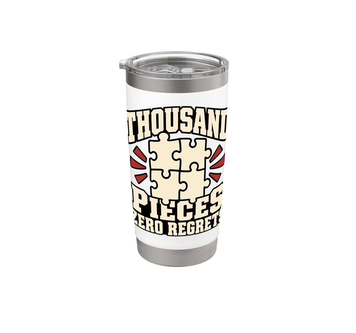 Jigsaw Puzzle Thousand Pieces Zero Regrets Hobby Fan Funny - Image 1
