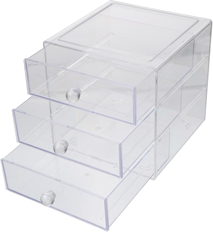 Multi-layer Acrylic Drawer Makeup Organizer Box Cosmetics Storage Holder for Desktop for Home Skin Care Products