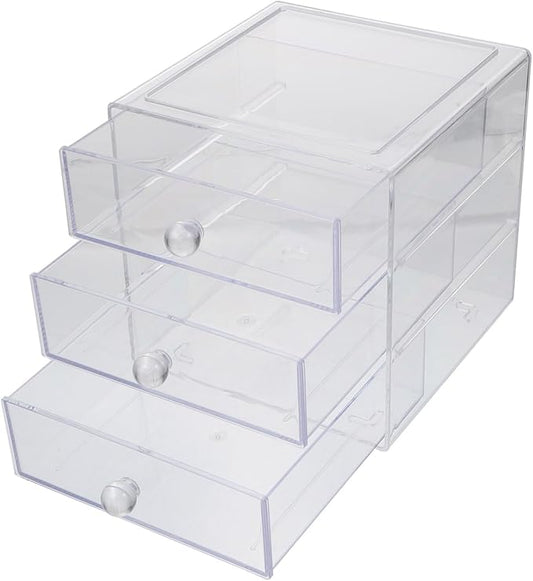 Multi-layer Acrylic Drawer Makeup Organizer Box Cosmetics Storage Holder for Desktop for Home Skin Care Products