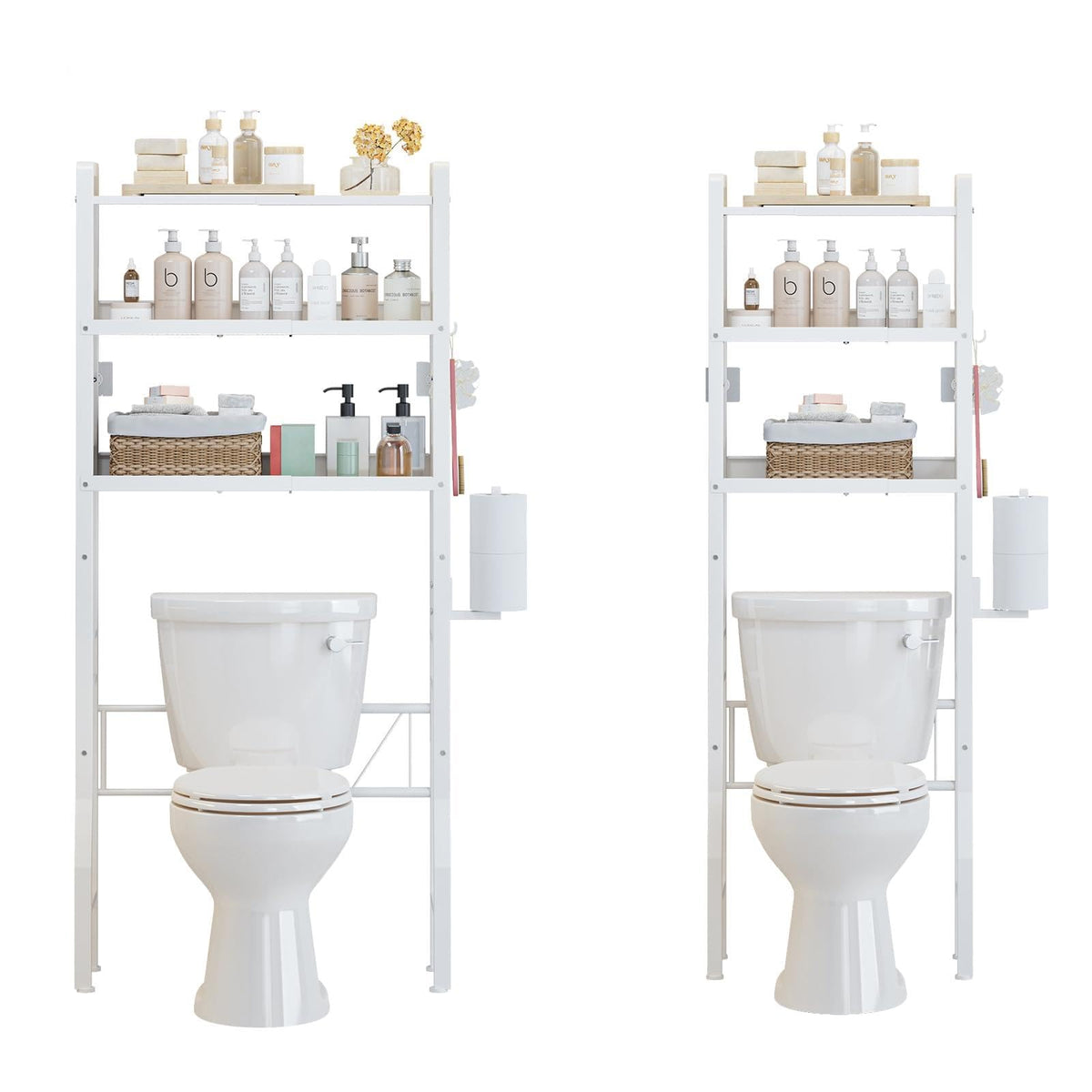 Over the Toilet Storage Shelf 3-Tier Adjustable Bath | All Products - Image 1