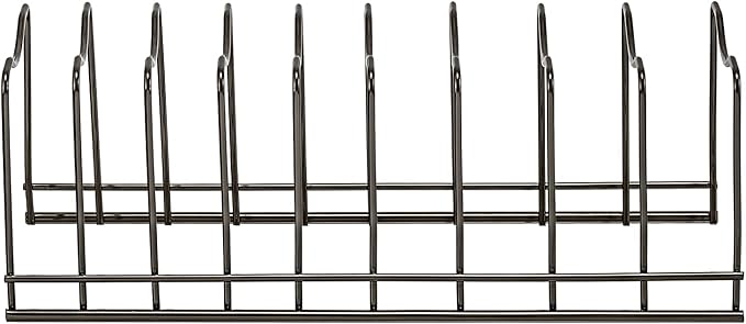 Pot Lid Holder Organizer, Kitchen Countertop Storage Rack Cutting Boards, Bakeware, Pots & Pans, Serving Trays, Reusable Containers in Cabinet Pantry , Stainless Steel