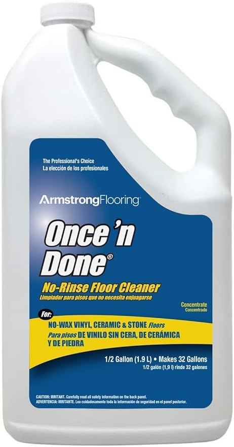 Armstrong 330806 Armstrong Once 'N Done Cleaner Concentrate, 1/2 Gallon(64OZ)