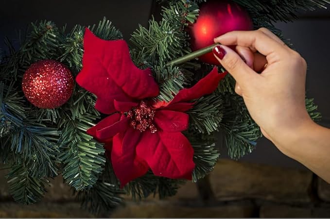 Scentsicles Pear in Pine Tree Scented Christmas Ornaments with Hooks - 2 Bottles (12 Sticks Total)