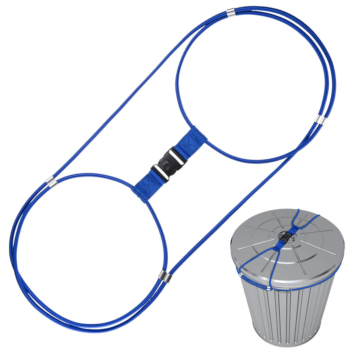 M METERXITY 1-Set Trash Can Locks for Animals, 30-50 Gallon - Image 1