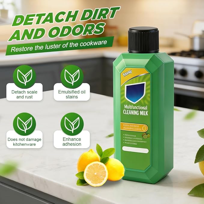 Cleaning Milk House Cleaner, 2026 New Durable Stain Remover for Kitchen, Concentrated Cleansing Lotion for Bathroom, Multifunctional Cleaner for Household Use Suitable for Families (2pcs)