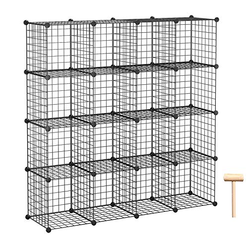 C&AHOME Wire Cube Storage, 16 Cubes Organizer Metal C - Image 2
