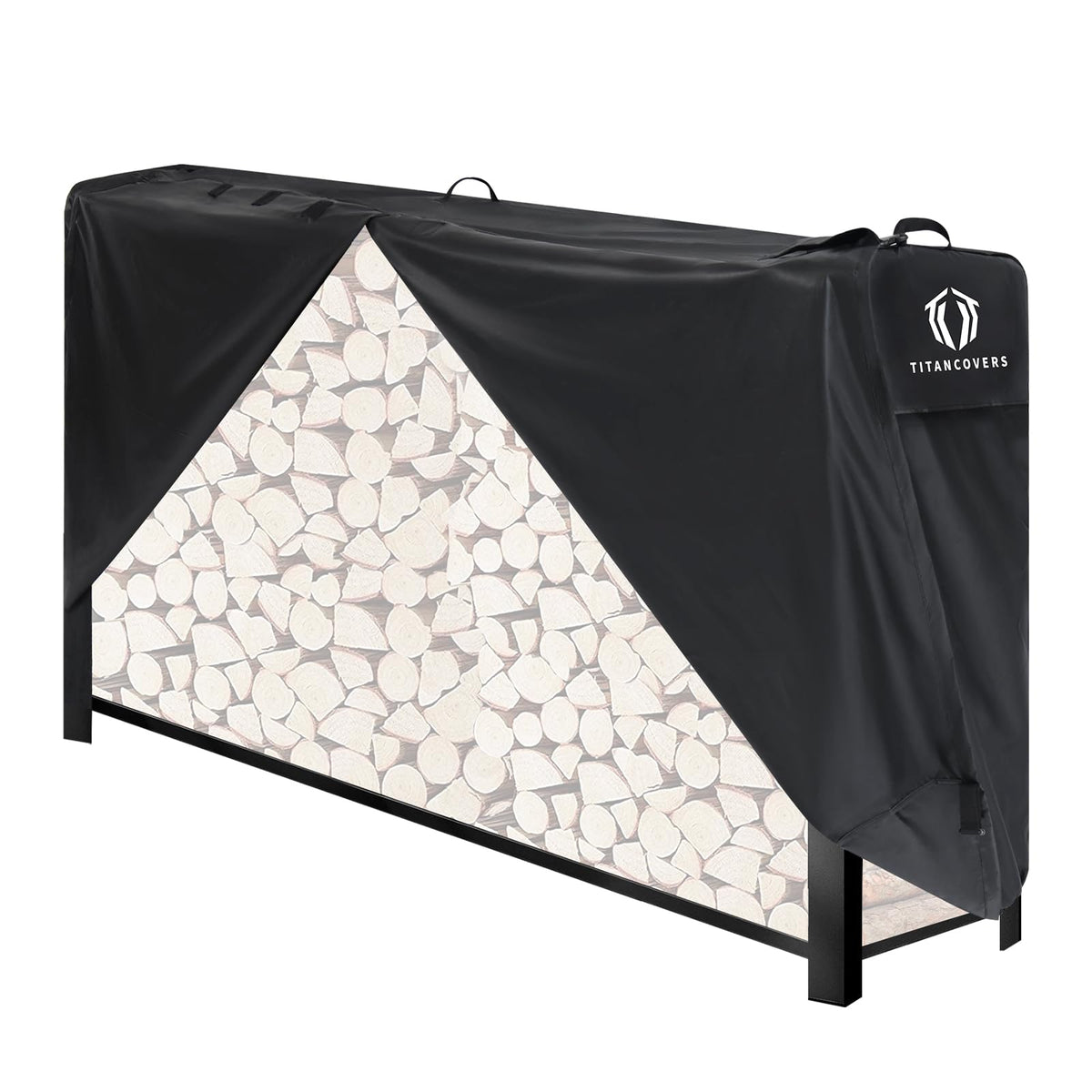 8ft Firewood Rack Cover, Wood Rack Cover(Rack Not Included) - Image 1
