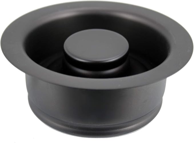 Westbrass D2155-12 Wing Nut Style Large Kitchen Basket Strainer with Waste Disposal Flange and Stopper, Oil Rubbed Bronze