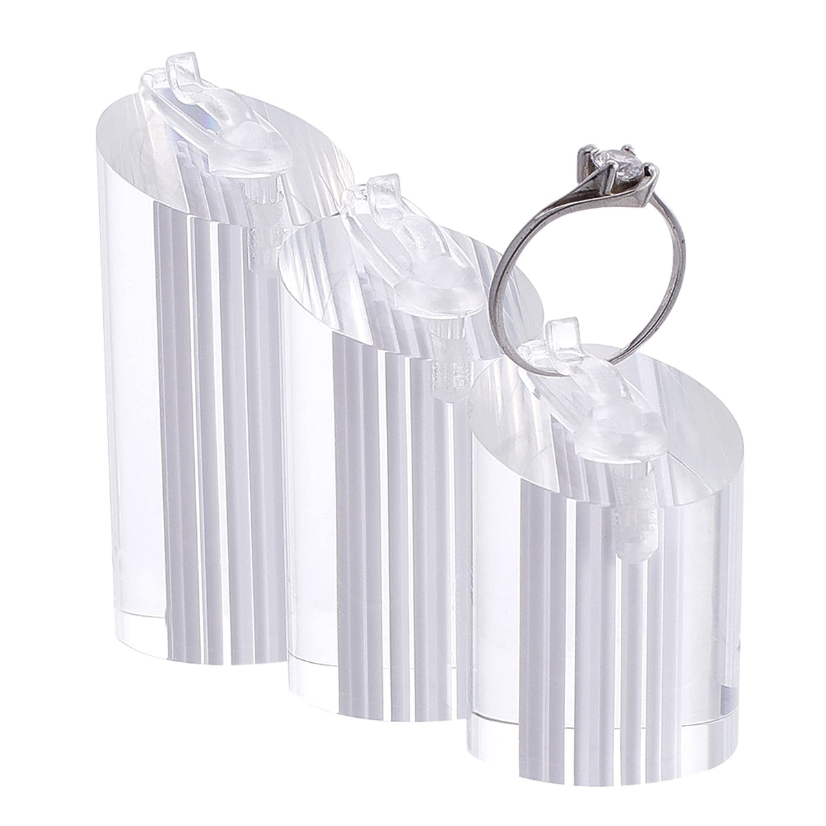 NBEADS 3 Pcs Acrylic Jewelry Display Stand Ring Show | Jewelry Organiz - Image 1