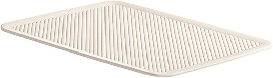 Superio Ribbed Collection Lid for Eco-Friendly Decorative Plastic Basket Open Home Storage Bins Organizer Baskets, Large - for Organizing Closet Storage Bins for Shelves 15/22 Liter