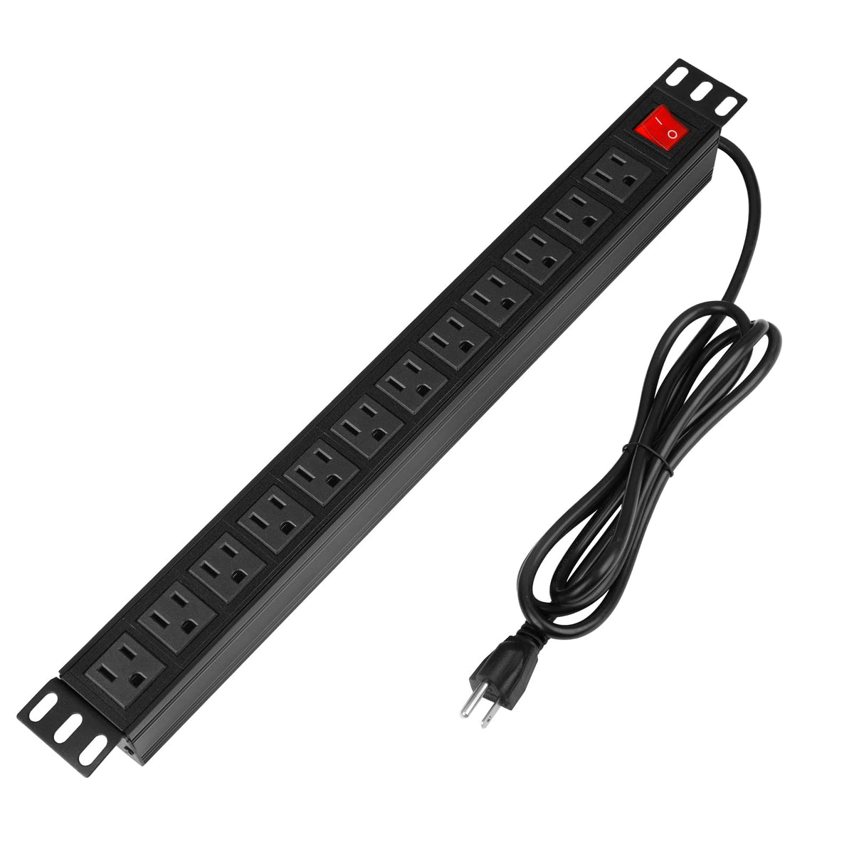 BTU Power Strip Surge Protector Rack-Mount PDU, 12-Outlet Power - Image 1