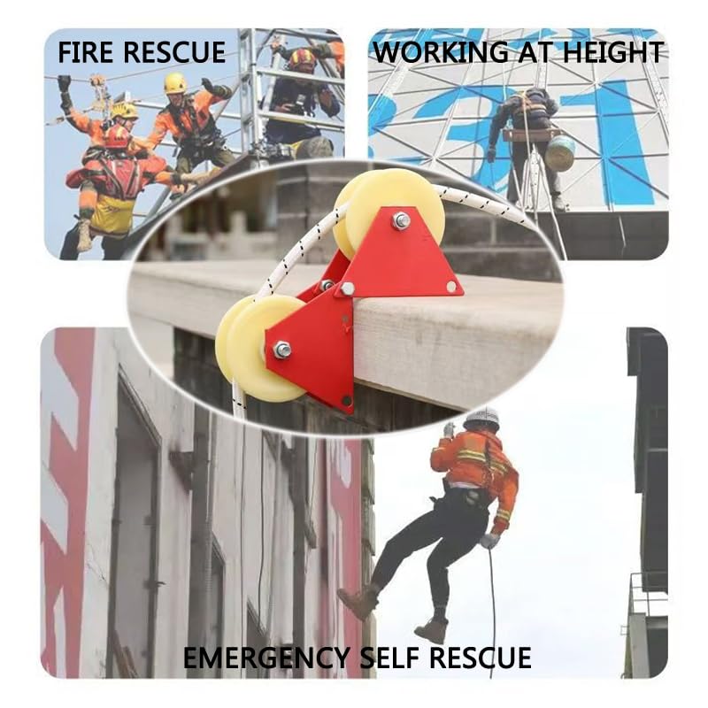 90 Degree Angle Lifting Pulley System Roof Top, Rope Block - Image 7