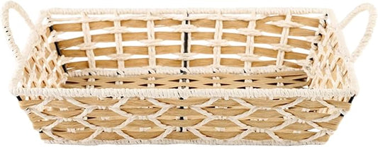 Shelf Storage Basket for Pantry Organization and Storage External Handle Storage Basket 1-Pack