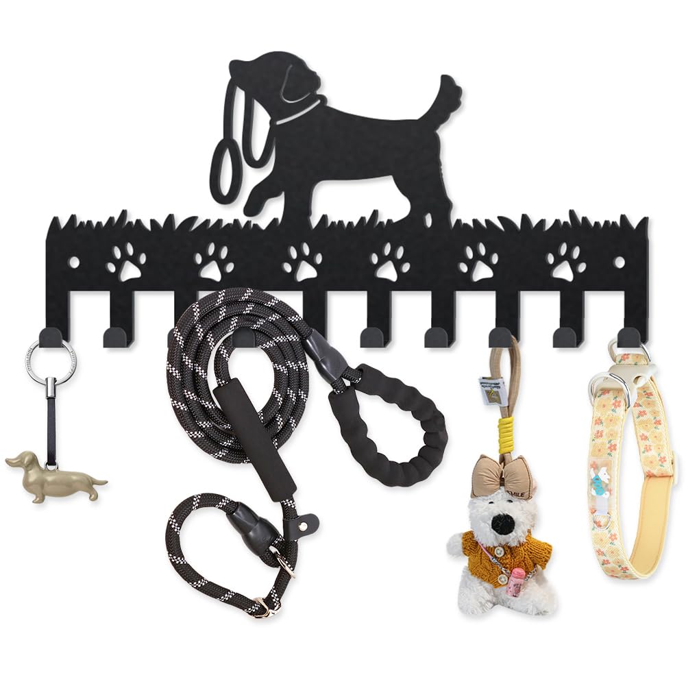 MAYJOYDIY Metal Dog Coat Hooks Wall Mount Dog Leash Coat - Image 1
