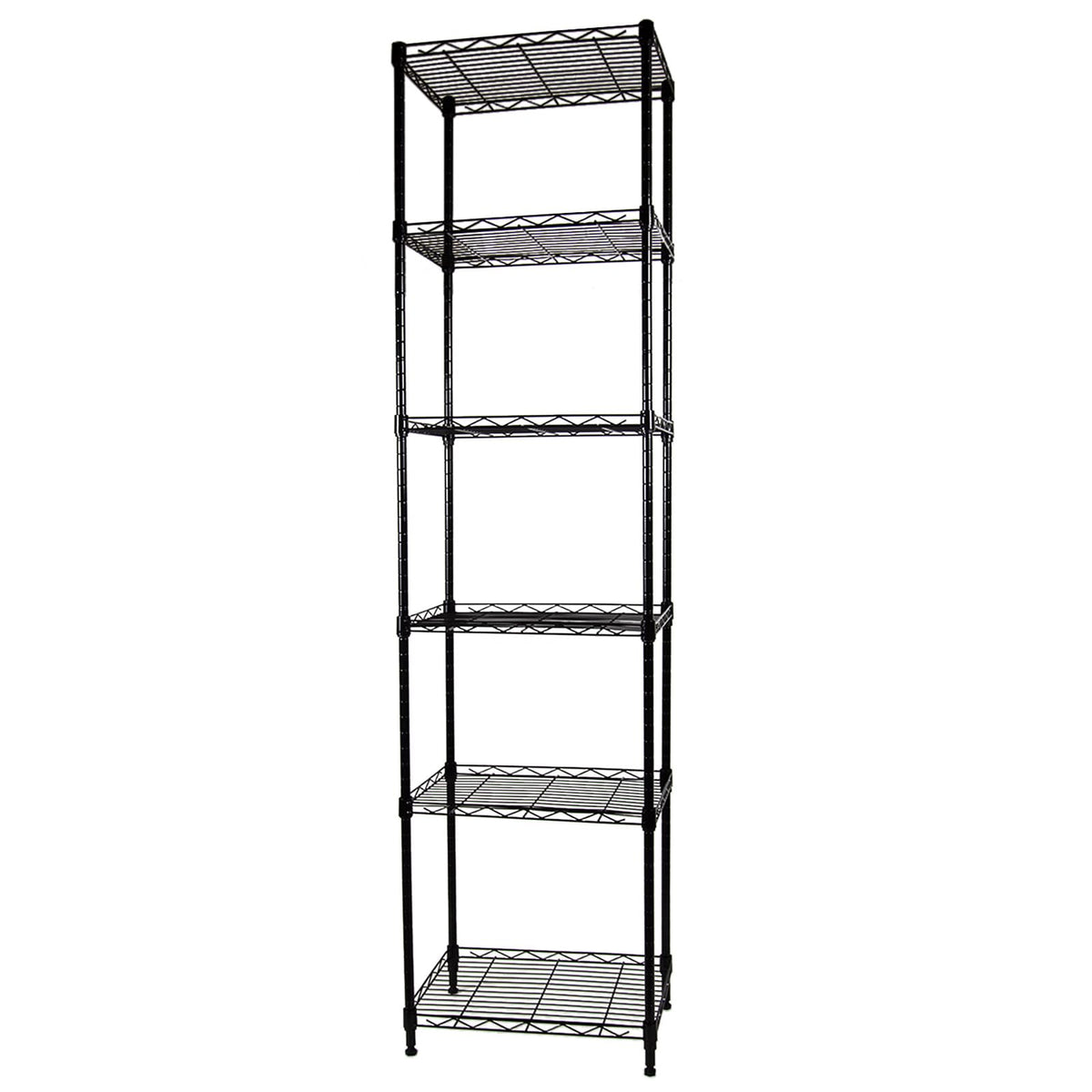 SUNLPH 6-Tier Wire Shelving Adjustable Shelves Unit Metal Storage - Image 1
