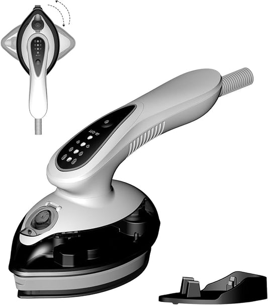 Portable Steam Iron for Clothes, 1100W, 20g/min Steam Flow, 120ML Large Tank, 25s Fast Heat Up, Ceramic Soleplate, 5.8Ft Cord, Small Iron for Travel, Home Use