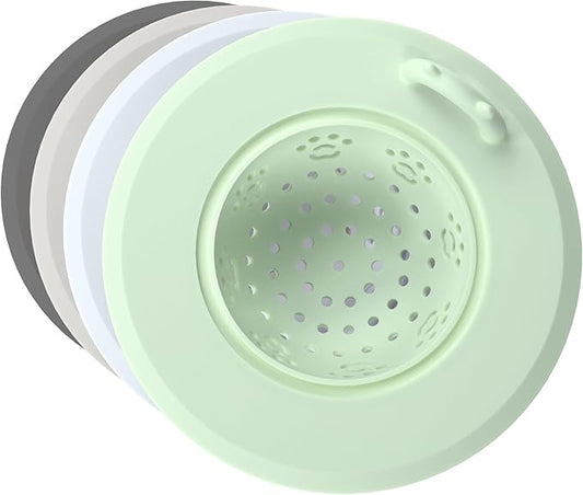 Li&Zhao Kitchen Sink Drain Strainer - 4 PCS Silicone Sink Strainer Drain Stopper Sink Plug 4.6˝ Diameter Rim Drain Catcher Kitchen Sink Drain Filter Basket (4 Colors)