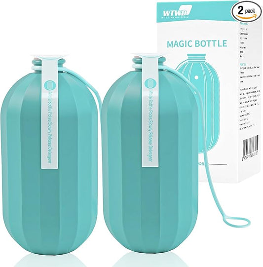 2Pcs WTWD Automatic Toilet Bowl Cleaner with Easy-Grip Hook, Prevents Hard Water Stains, Reduce Scrubbing, Toilet Tank Cleaner, Magic Bottle Design for Stain-Free Hands, Septic Safe