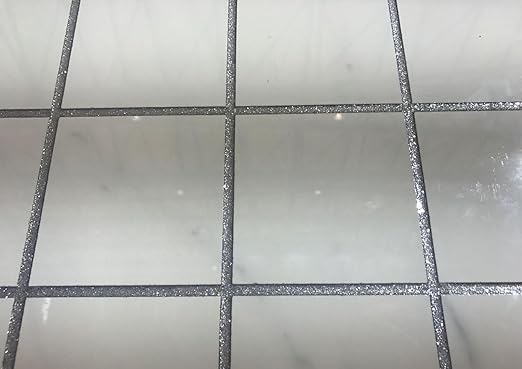 Tile Grout Repair Kit - Grout Filler, Grout Repair Paste with Silicone Trowel Scraper, Fast Drying Grout Repair Kit for Bathroom Shower Kitchen Floor Tile, Waterproof (17.64 oz, Silver)