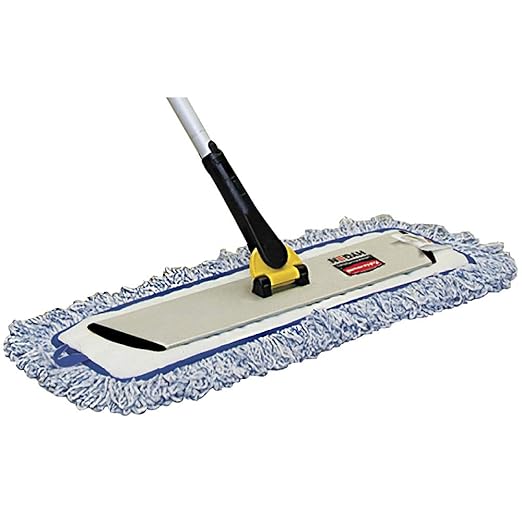 Rubbermaid Commercial Products HYGEN Microfiber Quick-Connect Mop Frame 17 inch Silver for Janitorial/Professional/Industrial Cleaners for Heavy-Duty Floor Cleaning/Mopping/Dusting,(Pack of 6)