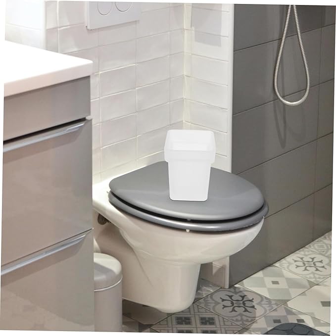 Healifty Toilet Bowl Brush Holder Ceramic Scrubber Cup for Easy Cleaning Compact Storage for Home Office Public Restrooms User Friendly Design for Efficient Space Utilization