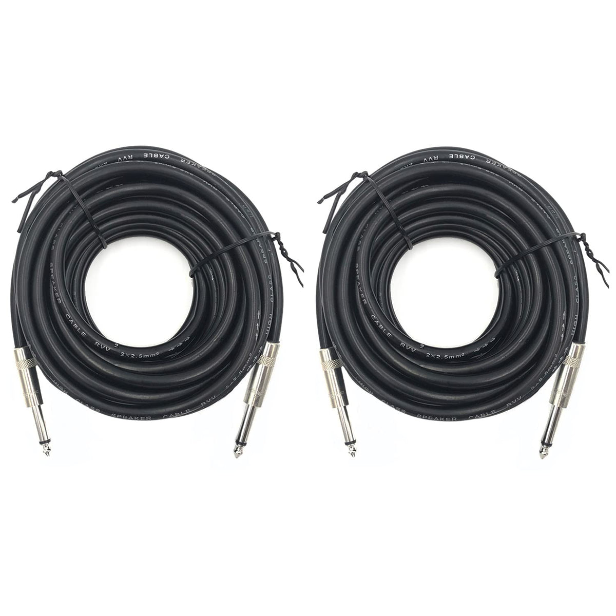 2 Pack 1/4" TS to TS Speaker Cable 50 Feet 12AWG 2 C | All Products - Image 2