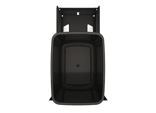 Rev-A-Shelf 35 Qt Pullout Under Cabinet Kitchen Trash Can w/Soft-Close Slides for 15” Base Cabinets, Black, 53WC-1535SCDM-118 - Container Bin for Waste Management