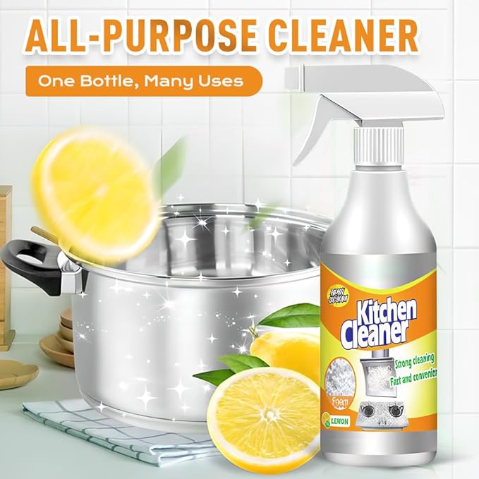Kitchen Heavy Duty Cleaner Spray, 60ml Kitchen Foam Spray Cleaners, for Kitchens, Countertops, Range Hoods, Ovens (1)